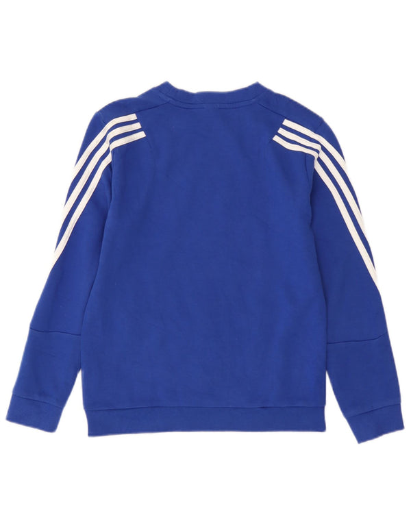 Camisola Adidas Menino Jumper 11-12 Anos Azul Algodão