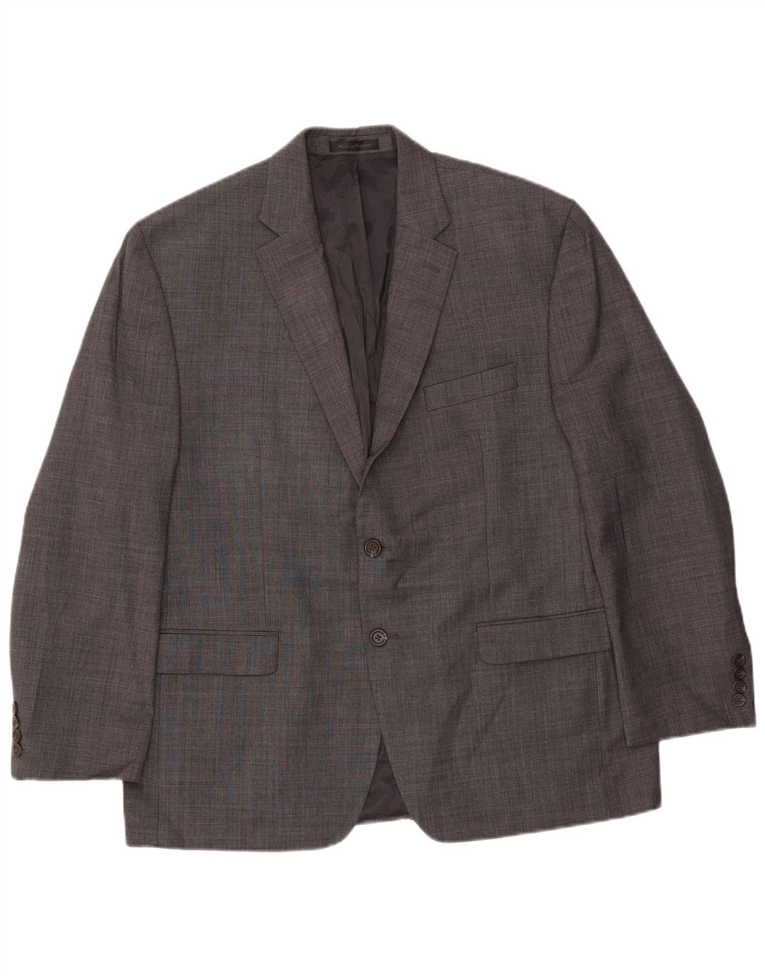 Jaqueta blazer masculina de 2 botões CHAPS Reino Unido 44 2XL lã cinza