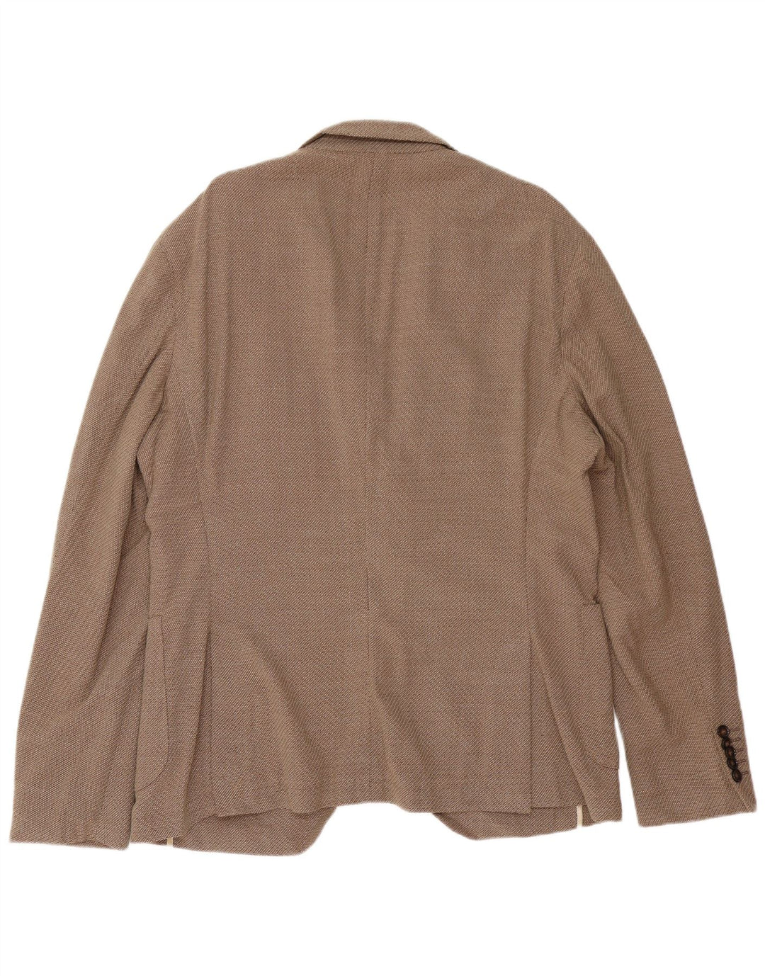 Jaqueta blazer masculina Hugo Boss Slim Fit 2 botões UE 56 3XL lã virgem marrom