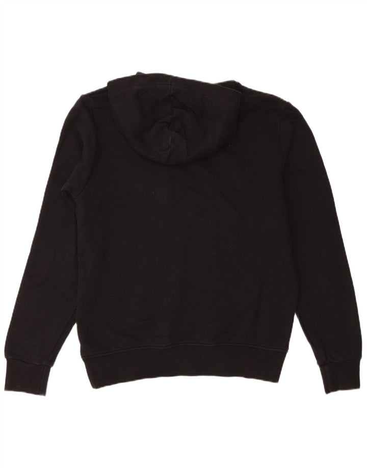 Suéter com capuz gráfico masculino Pyrex pequeno algodão preto