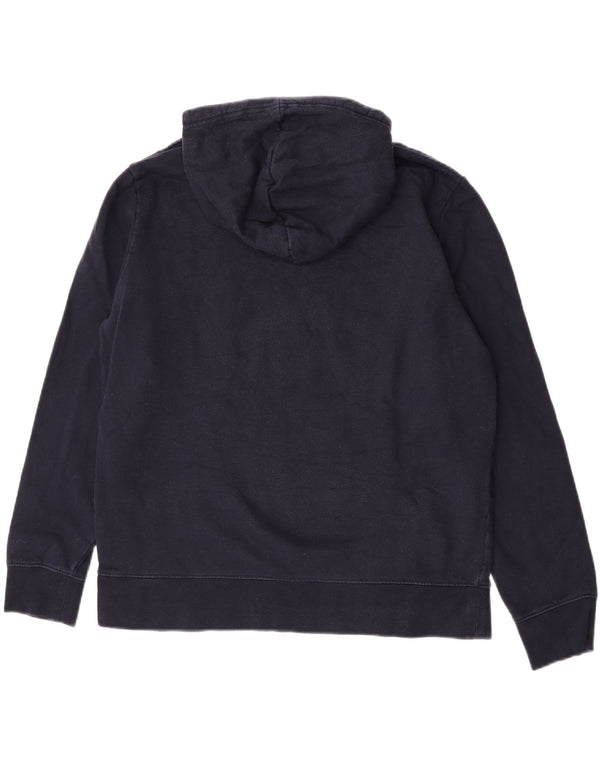 Suéter com capuz feminino Marks & Spencer Reino Unido 18 XL azul marinho algodão