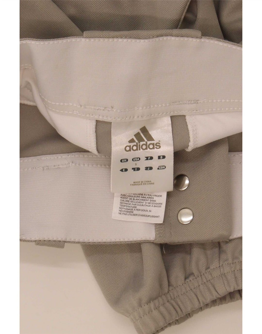 Adidas meninos capri calças de treino joggers 8-9 anos pequeno cinza poliéster