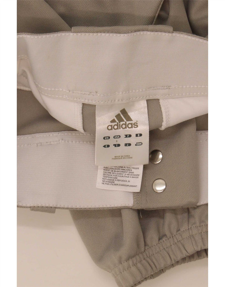 Adidas meninos capri calças de treino joggers 8-9 anos pequeno cinza poliéster