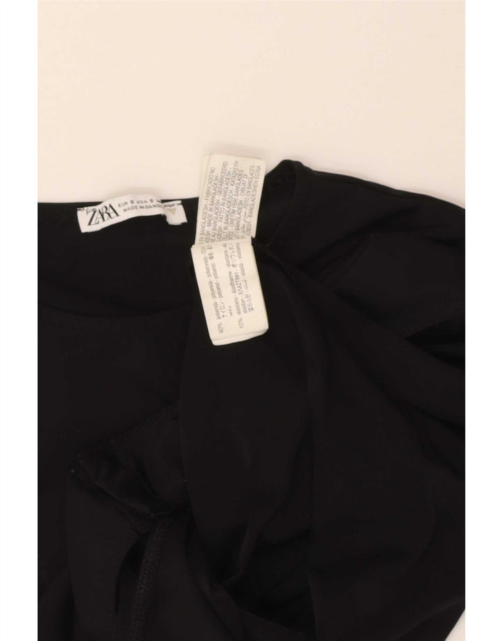 Body feminino Zara UK 8 pequeno preto poliamida