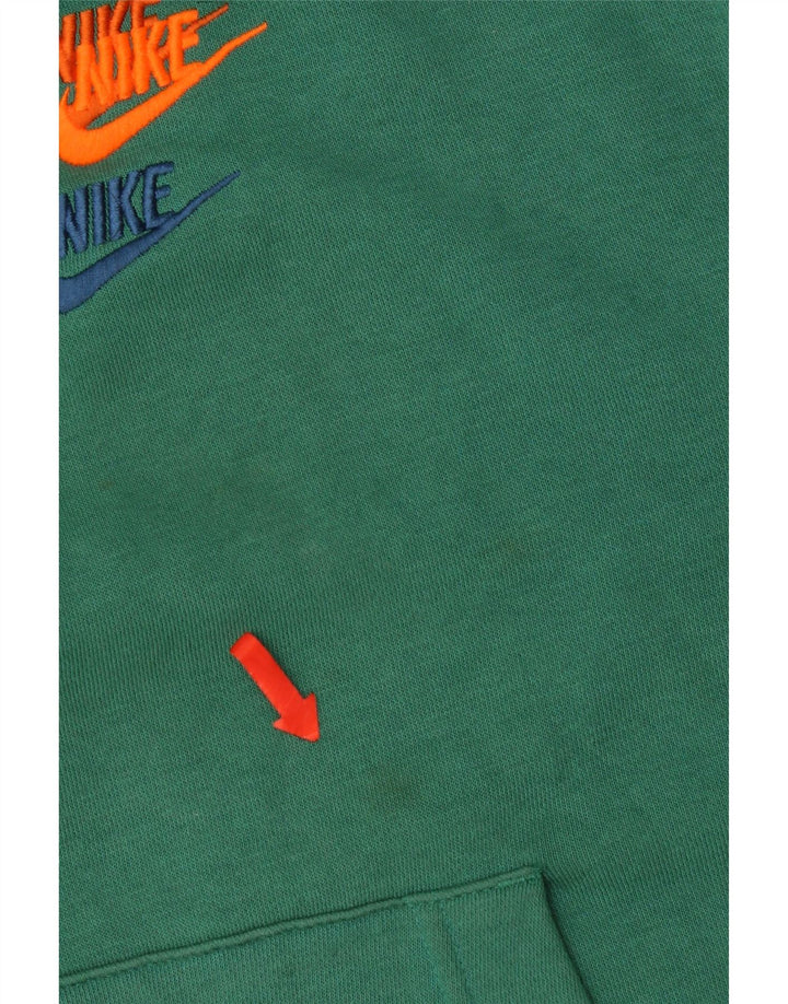 Nike Mens Hoodie Jumper Médio Algodão Verde