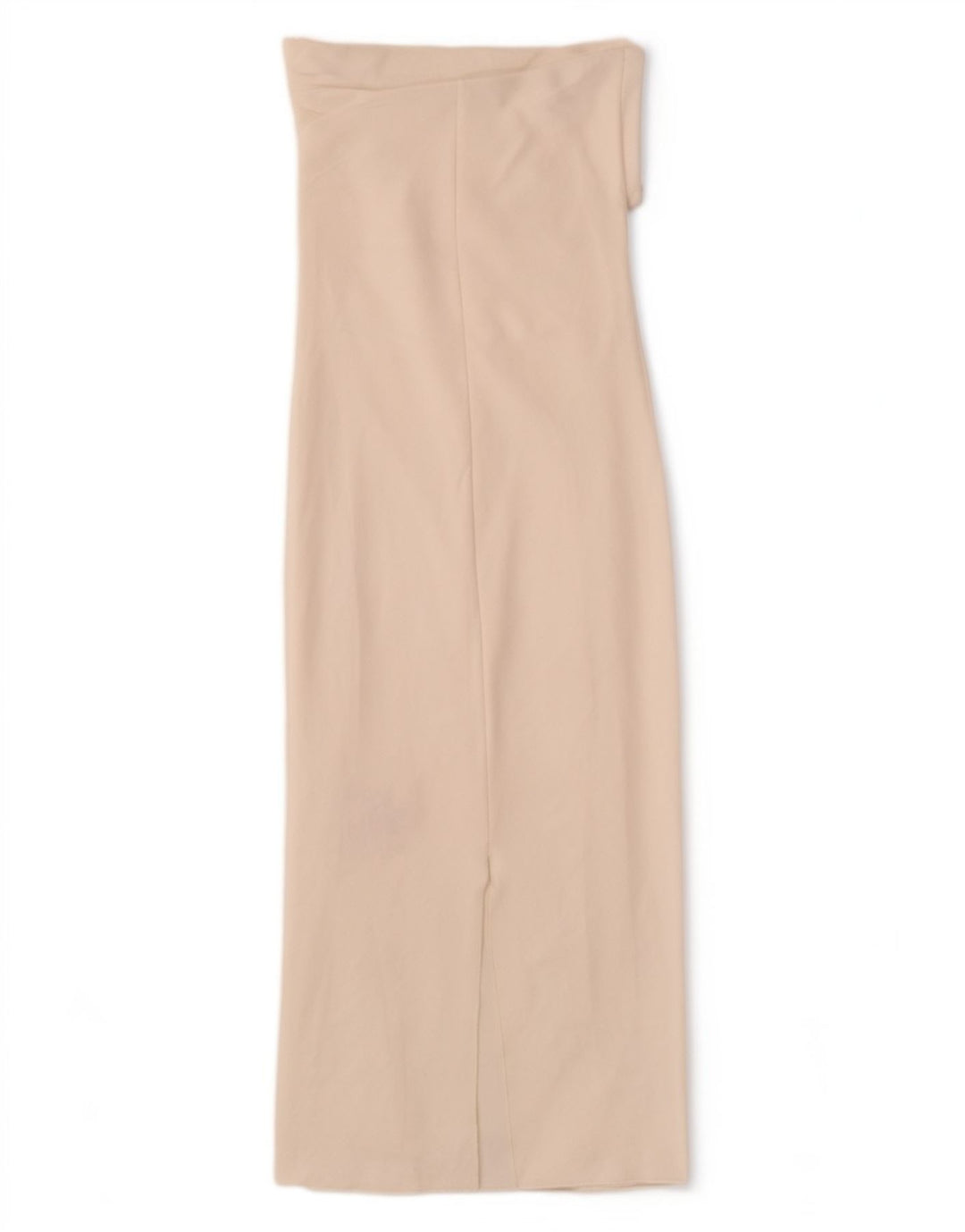 Vestido feminino sem alças Zara Reino Unido 14 viscose branca média