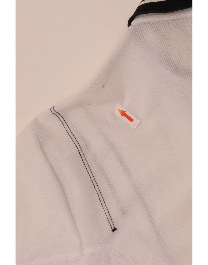 Camisa polo masculina AUSTRALIAN L'ALPINA com gola zip IT 50 poliéster branco médio