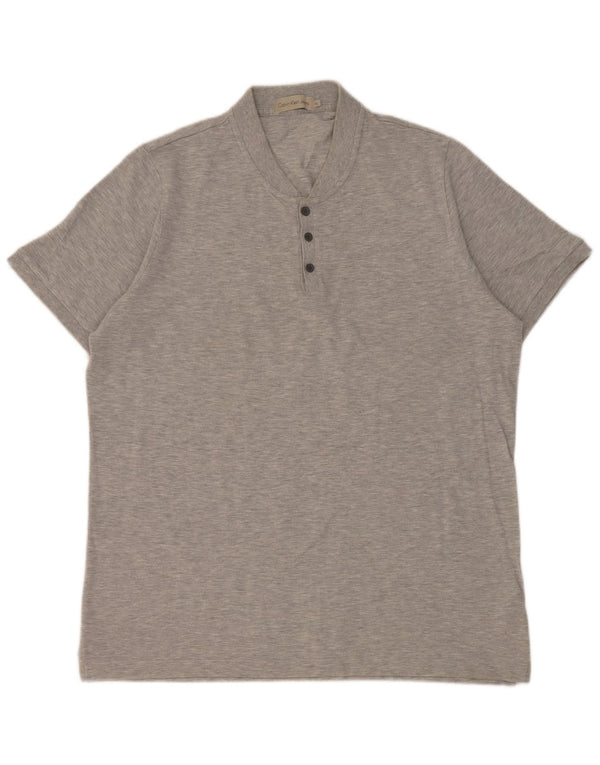Camiseta masculina Calvin Klein Jeans Top XL algodão cinza