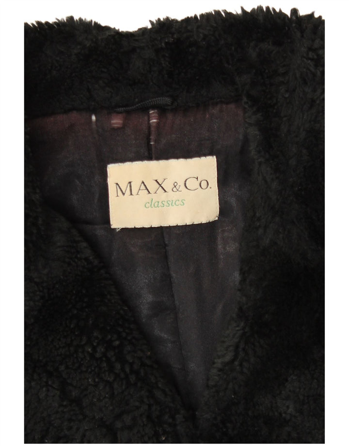 Casaco corta-vento feminino Max & Co. UK 12 médio preto
