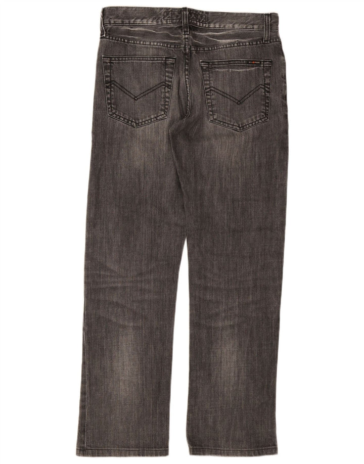 Energie Mens Morris Straight Jeans W30 L30 Cinza Algodão