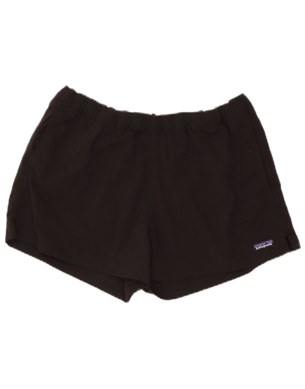 Shorts de natação feminino Patagonia UK 14 grande preto nylon