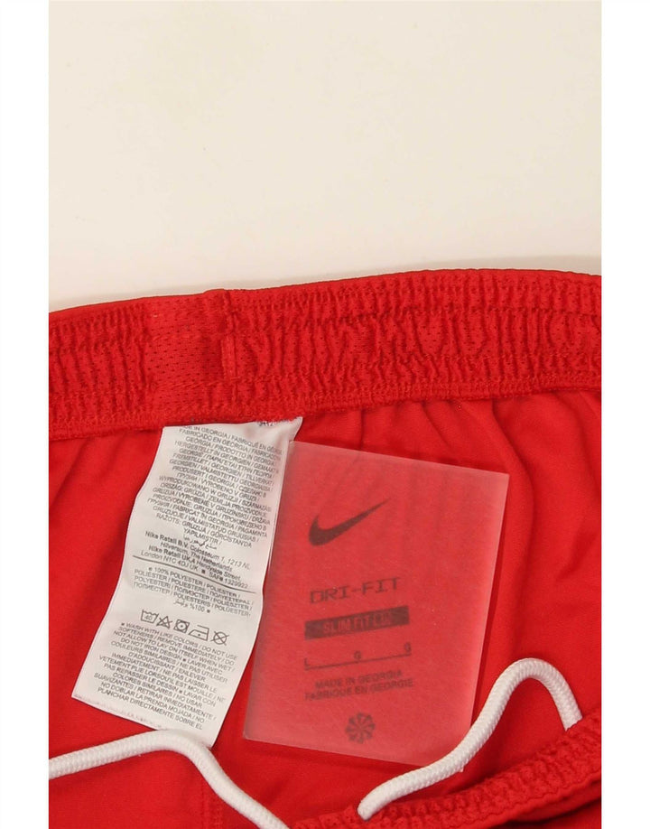Nike Mens Dri Fit Slim Sport Shorts Grande Poliéster Vermelho