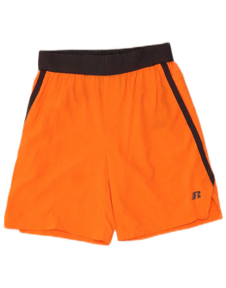 RUSSELL ATLÉTICO Meninos Dri-Power Sport Shorts 10-11 Anos Grande Laranja