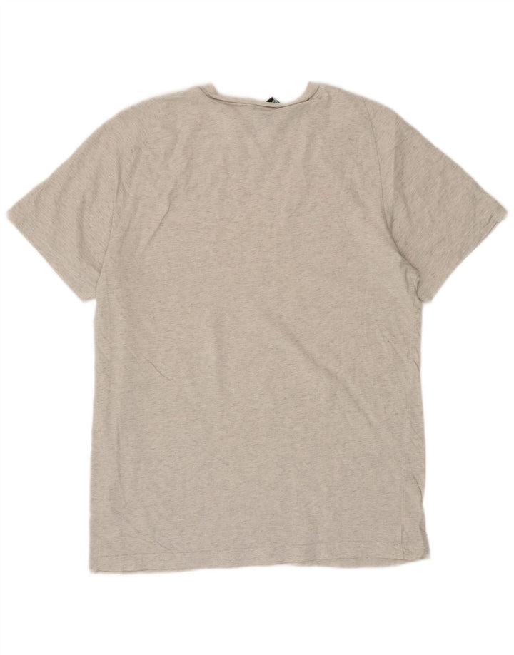Camiseta masculina ADIDAS Top cinza médio algodão