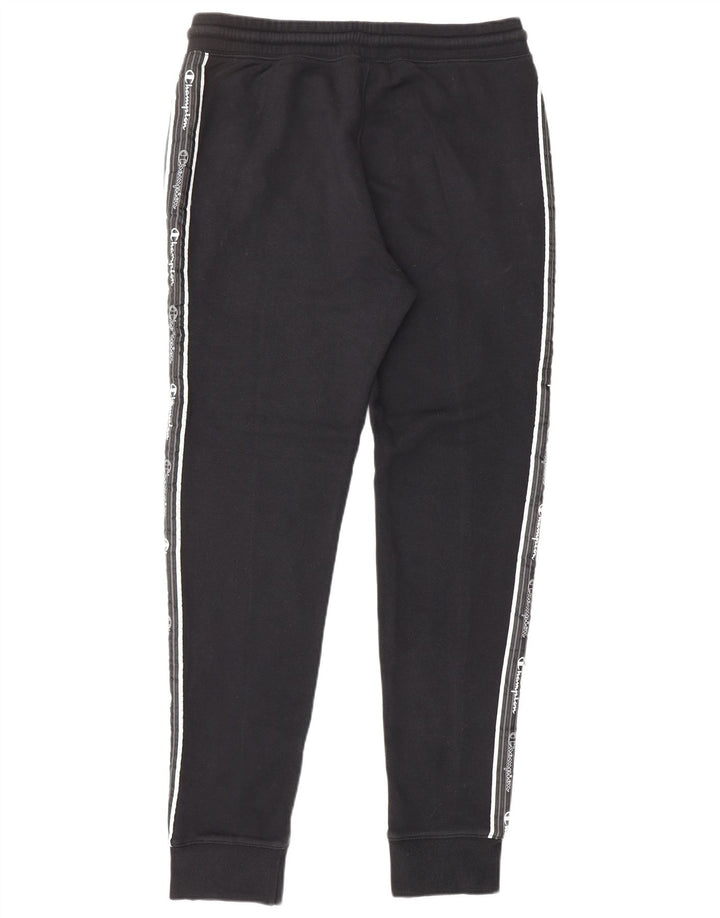 CHAMPION Calça de treino masculina gráfica Joggers médio preto