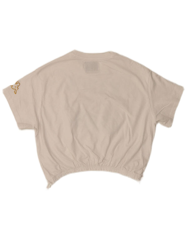 Camiseta Kappa Girls Crop Graphic 13-14 Anos Algodão Branco