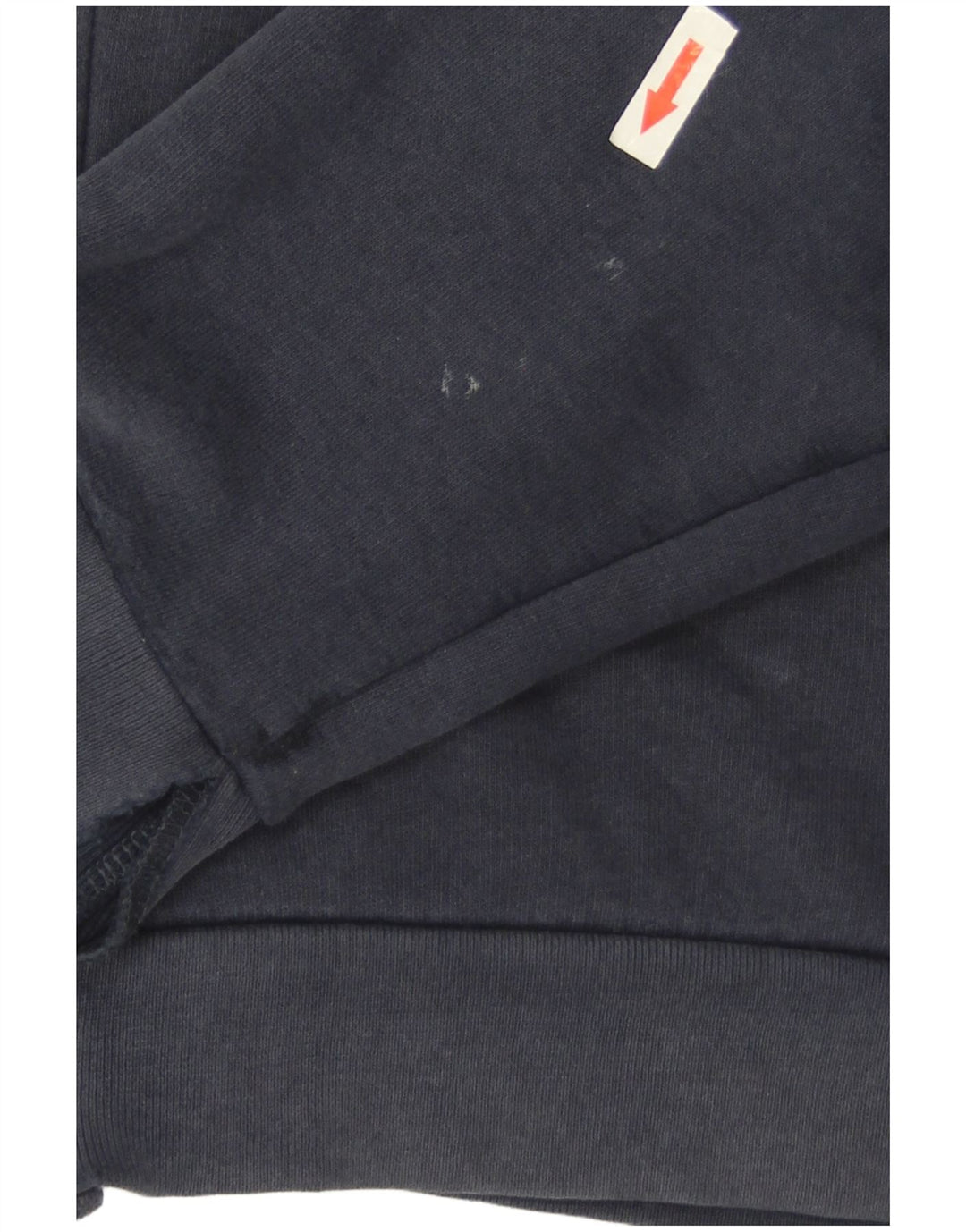 Zara Suéter masculino com capuz e zíper médio azul marinho algodão