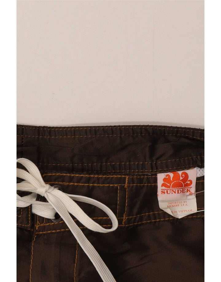 Shorts de natação masculino Sundek poliéster marrom médio