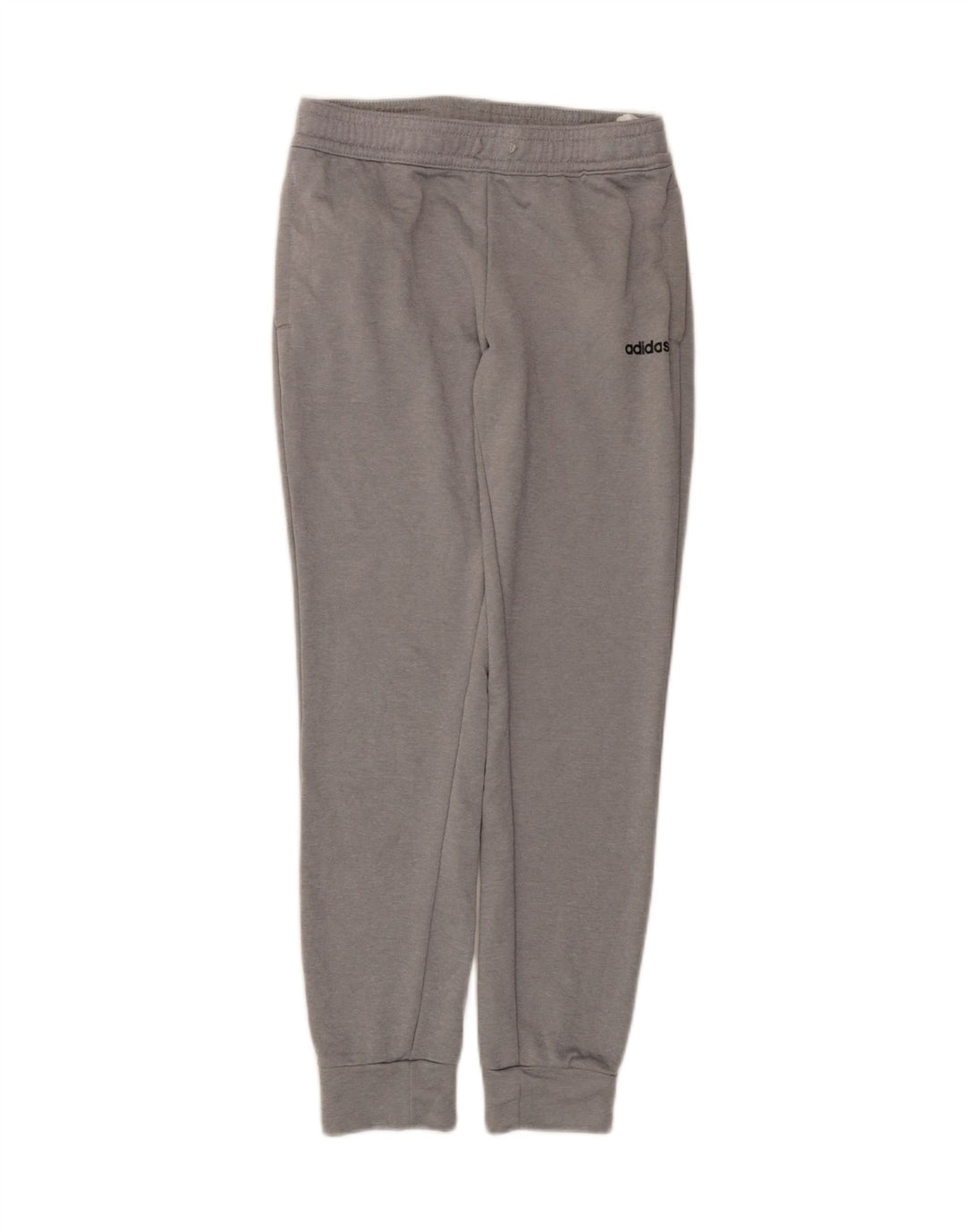 Adidas Womens Tracksuit Calças Joggers UK 8/10 Pequeno Cinza Poliéster