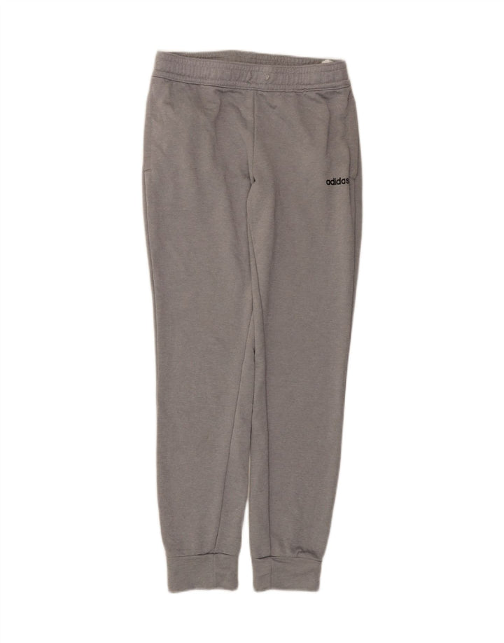 Adidas Womens Tracksuit Calças Joggers UK 8/10 Pequeno Cinza Poliéster