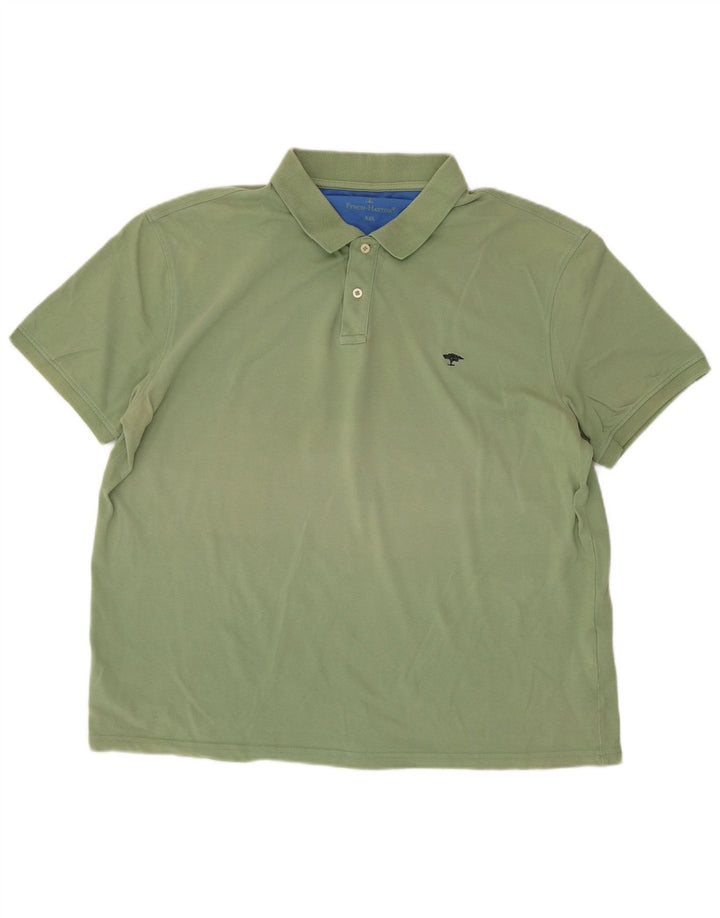 Camisa polo masculina Fynch Hatton 2XL algodão verde