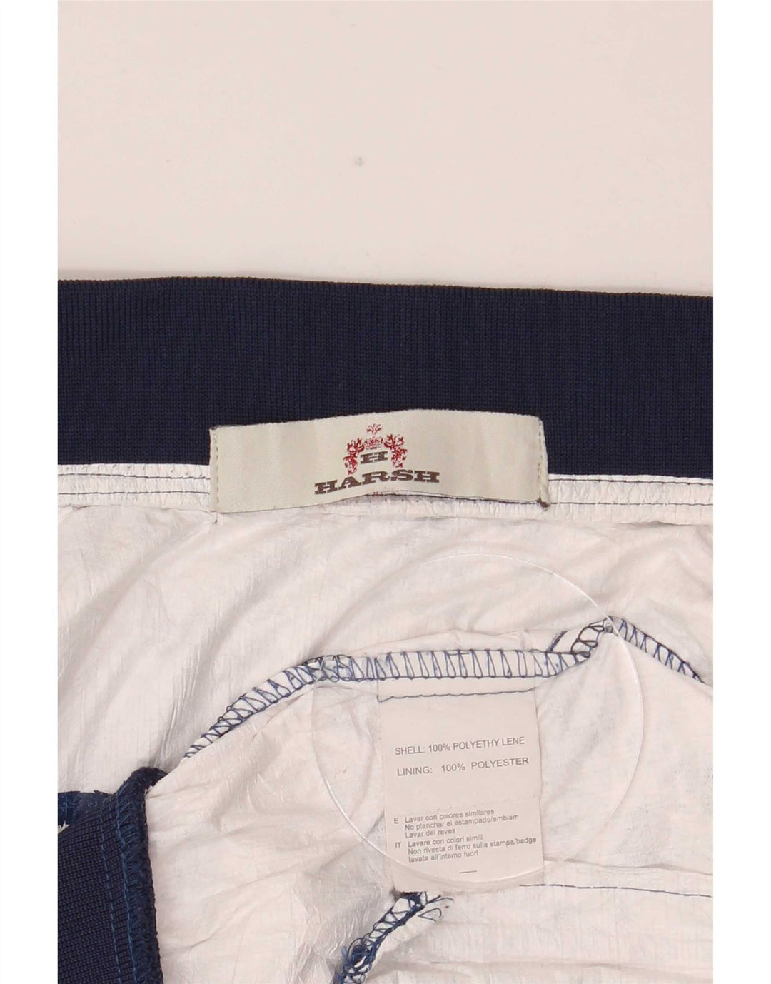 Vintage Mens Bomber Jacket UK 38 Polietileno manchado azul médio