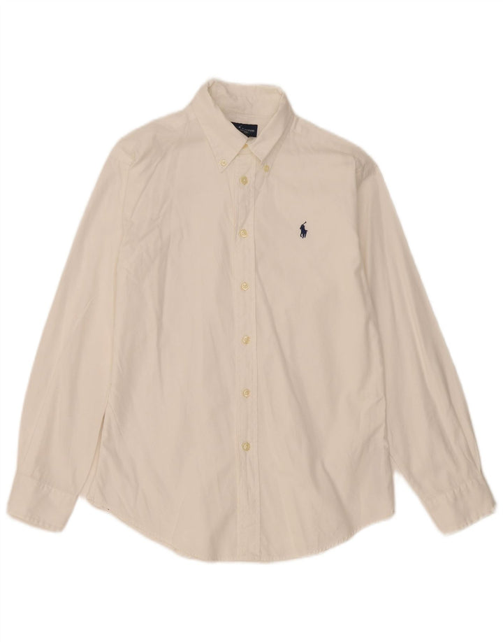 Camisa feminina Ralph Lauren EUA 12 grande algodão branco