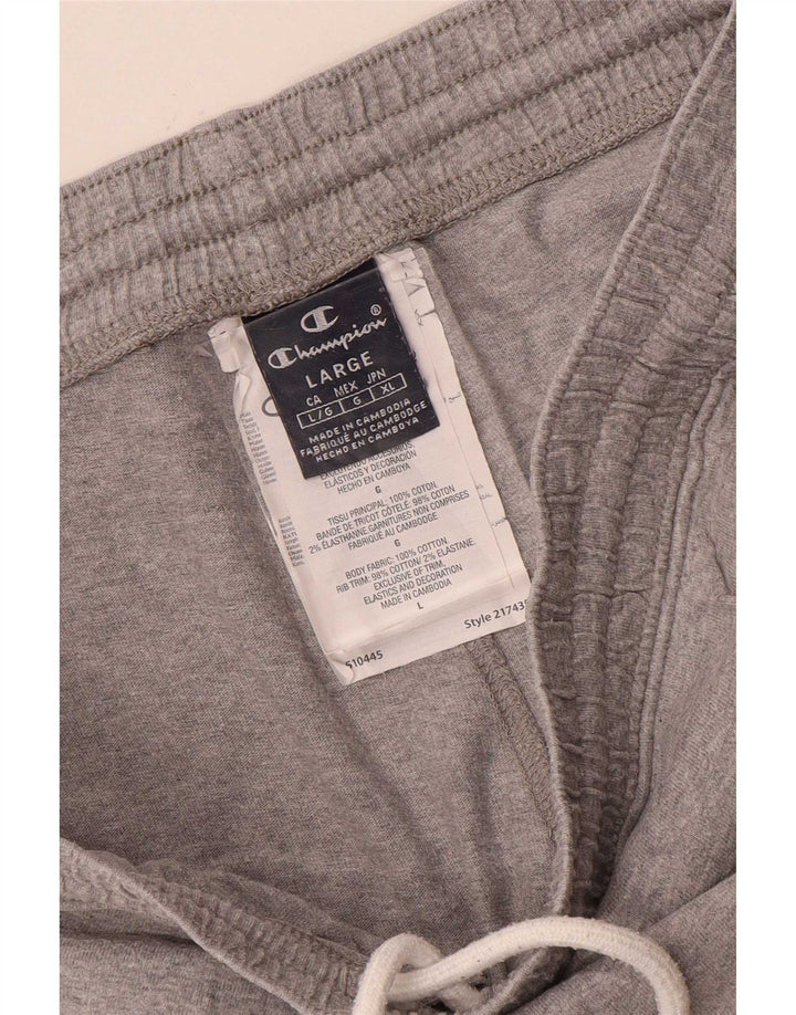 Calça esportiva masculina Champion Joggers grande algodão cinza