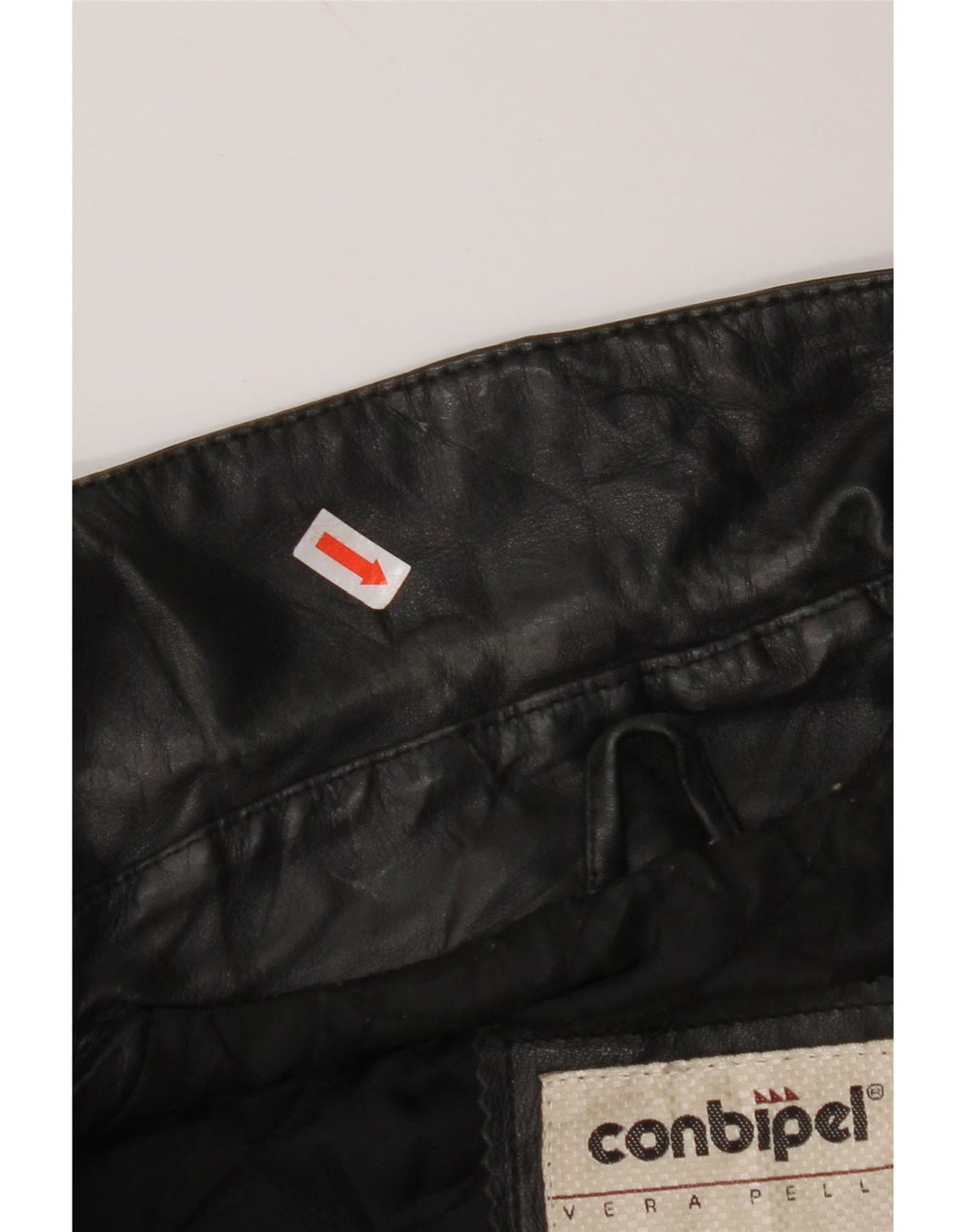 Jaqueta de couro masculina CONBIPEL IT 44 XS couro preto