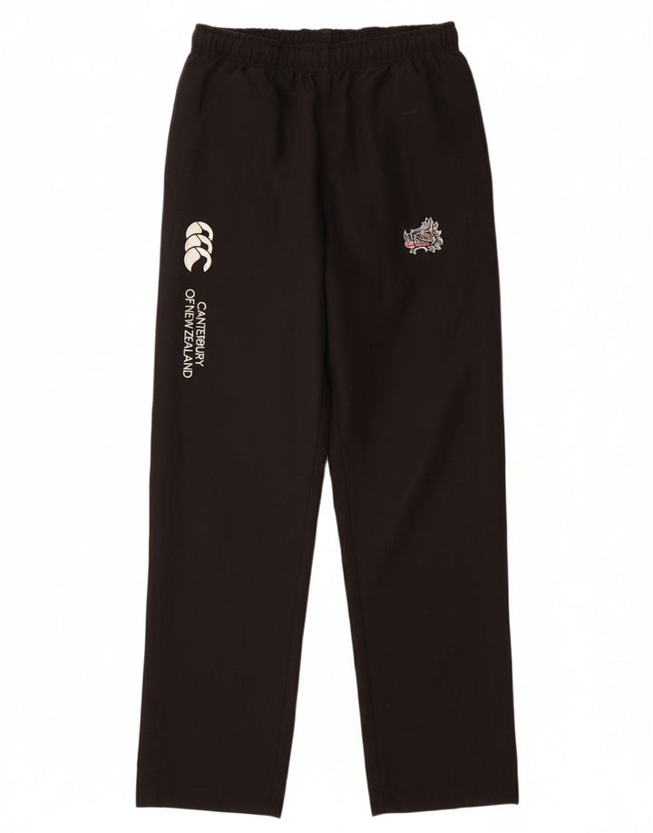 Calça corta-vento gráfica CANTERBURY para meninos 13-14 anos poliéster preto