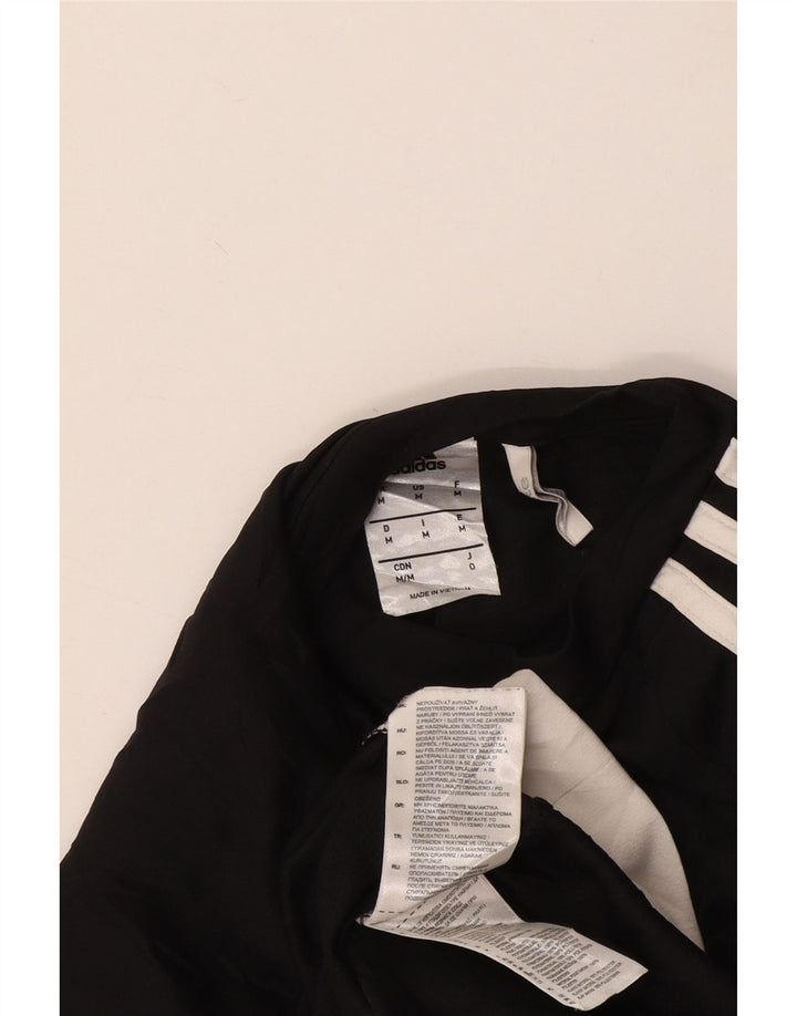 Adidas Masculino Climalite Camiseta Top Médio Preto Colorblock Poliéster