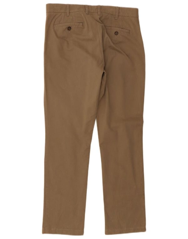Calça Chino Masculina Slim da Dack IT 50 Grande W34 L30 Algodão Bege