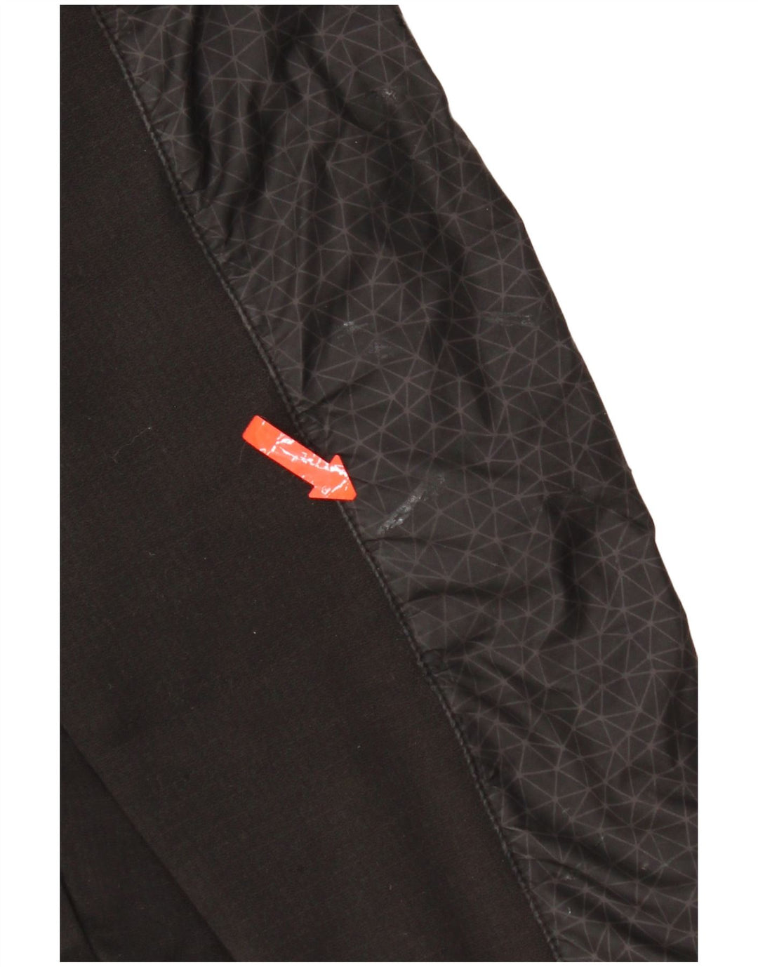 Suéter masculino The North Face com capuz e zíper gráfico pequeno preto geométrico