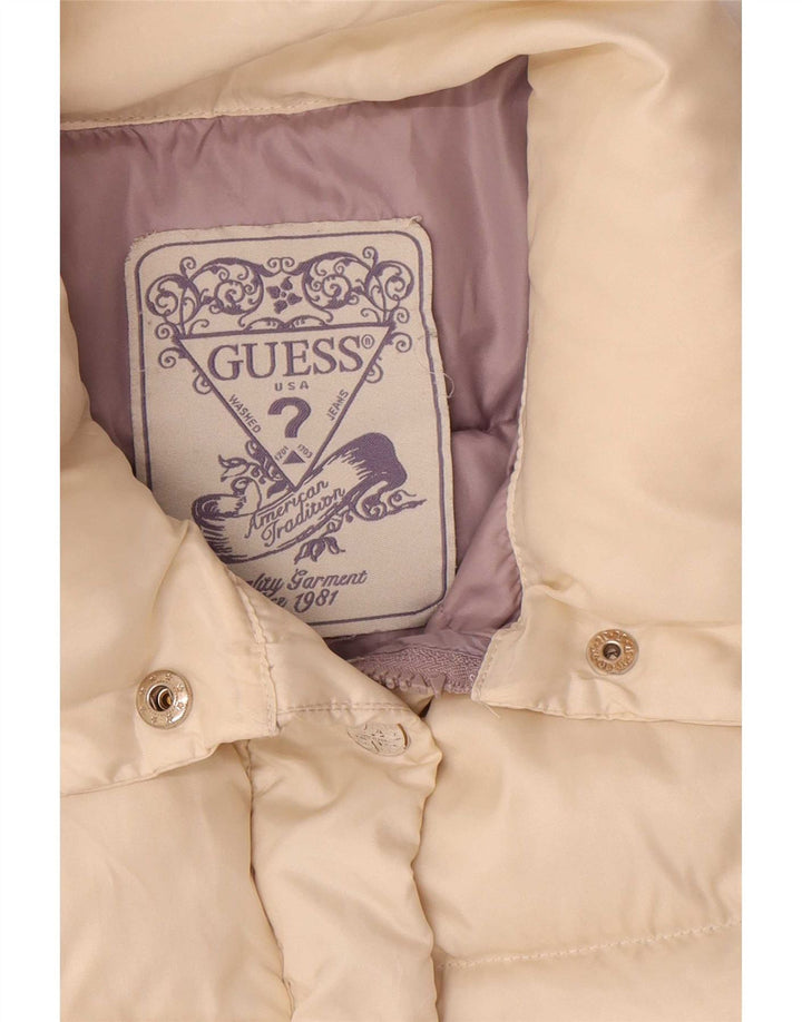 Jaqueta acolchoada feminina Guess UK 16 grande bege