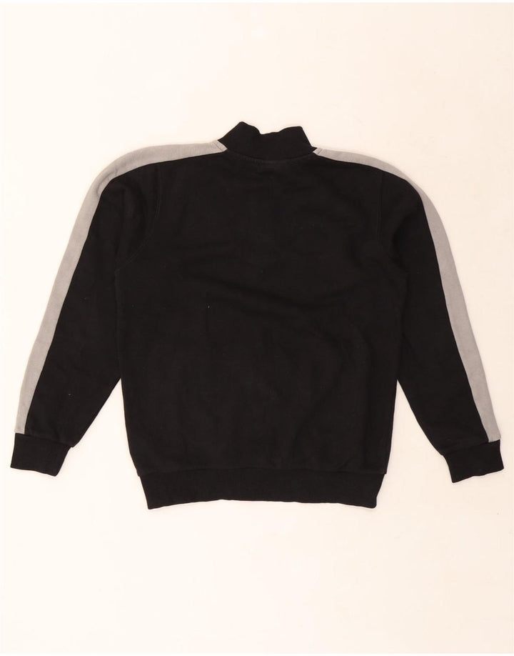 Suéter Ellesse Boys com zíper e gola 12-13 anos preto colorblock
