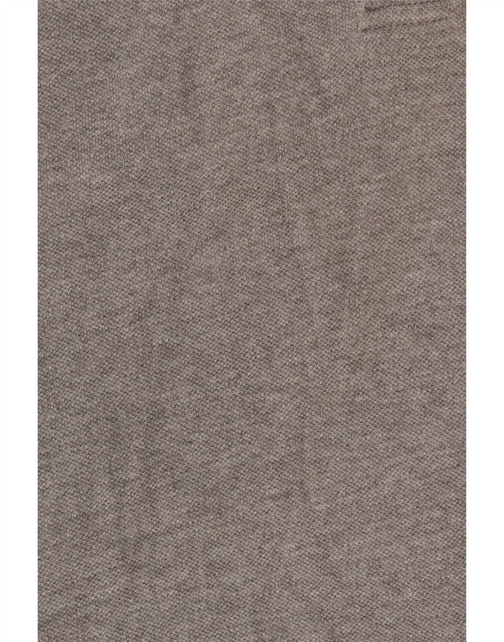 Camisa polo masculina de manga comprida KAPPA grande cinza