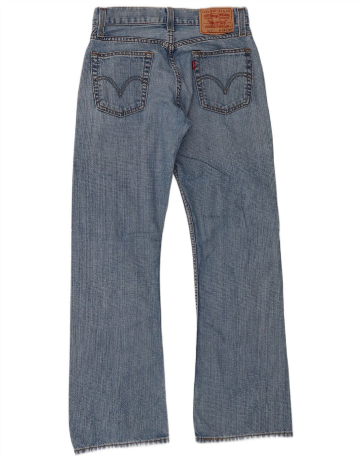 Calça jeans feminina Levi's 527 cintura baixa bootcut W29 L30 azul algodão