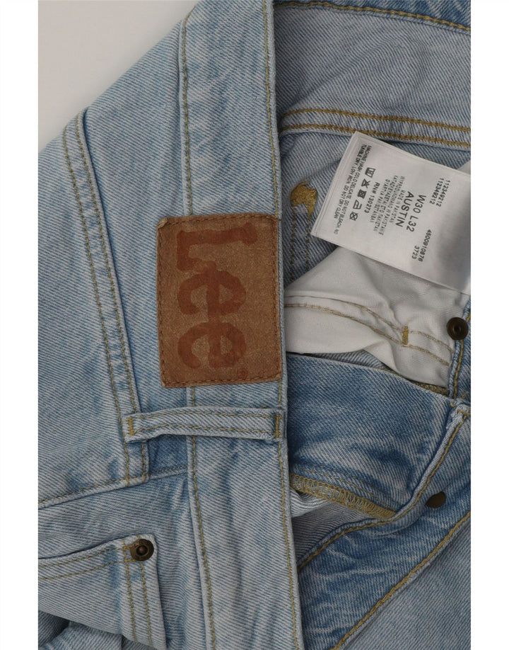 LEE Masculino Austin Tapered Jeans W30 L30 Azul Algodão