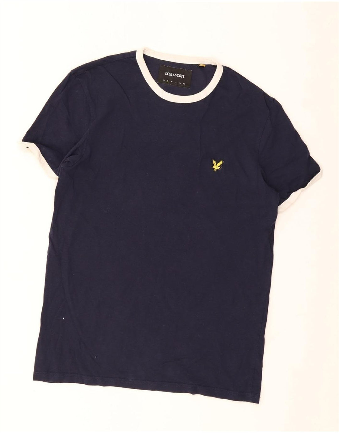 Camiseta masculina LYLE & SCOTT top pequeno algodão azul marinho