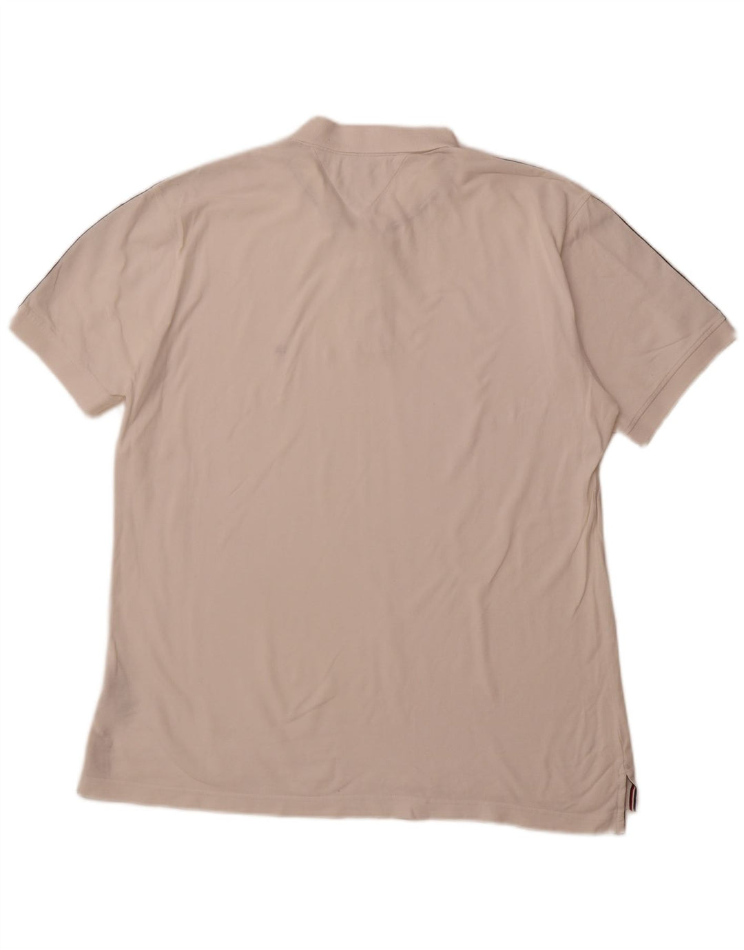 Camisa polo masculina TOMMY HILFIGER regular fit 2XL algodão colorblock branco