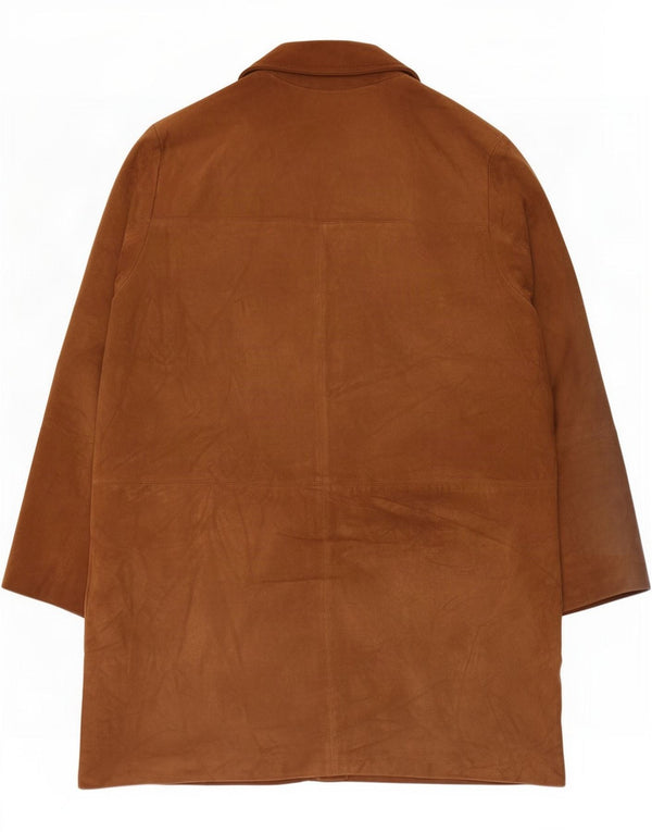 Sobretudo de camurça vintage feminino IT 50 XL bege