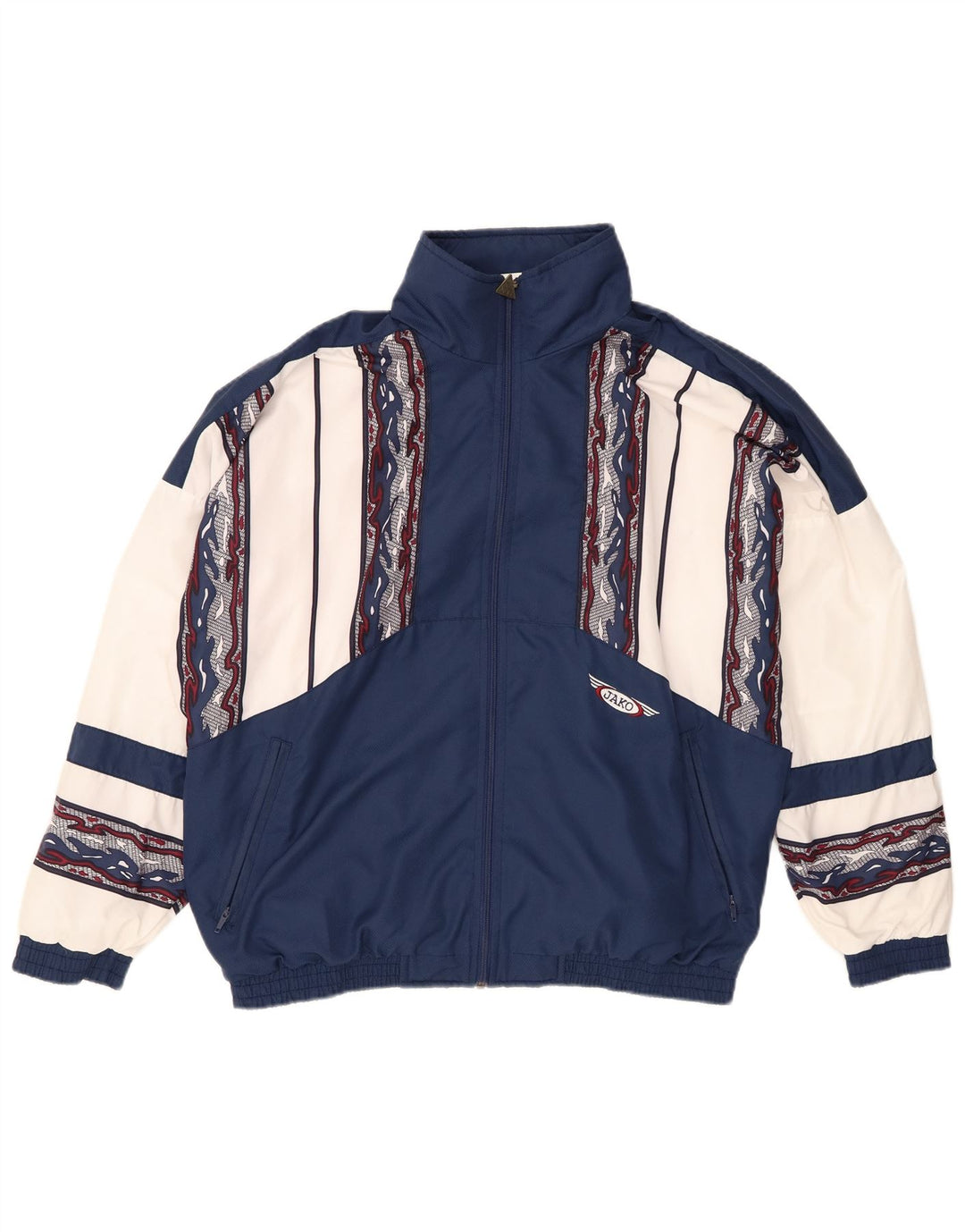 Jako Jaqueta masculina de agasalho médio azul marinho poliéster colorblock