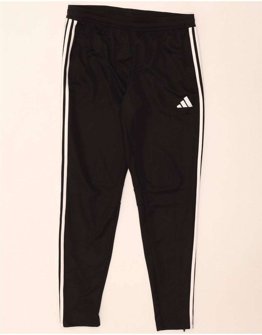 Adidas Mens Slim Fit Calças de Treino Grande Poliéster Preto