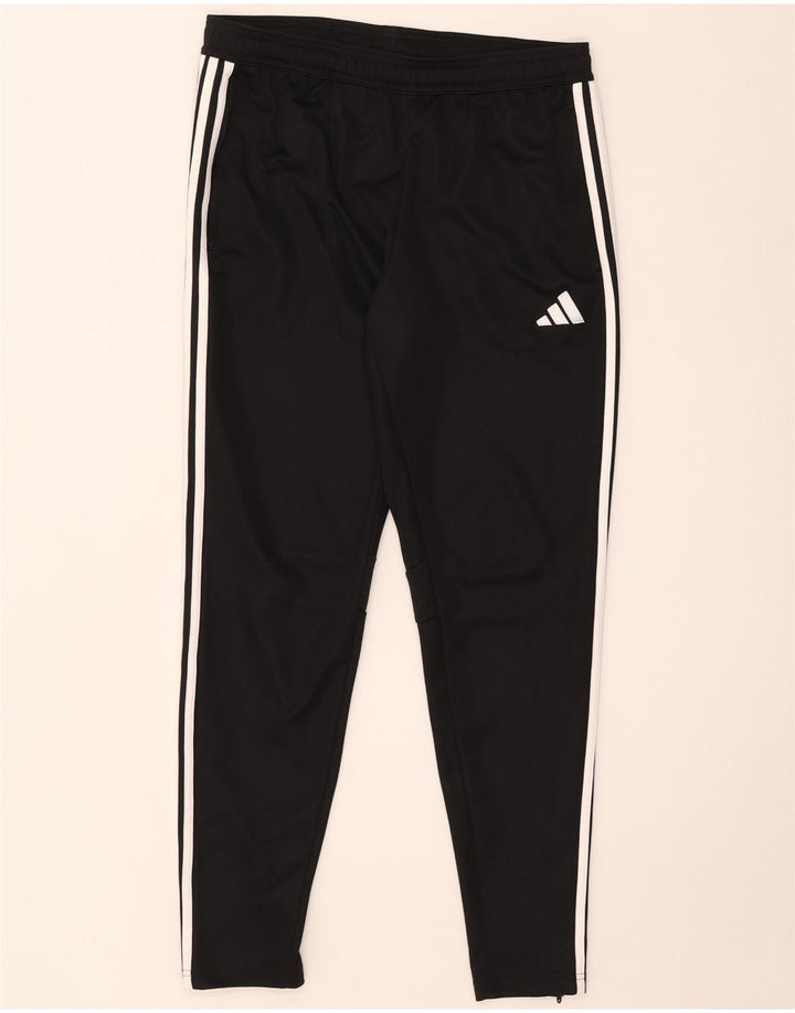Adidas Mens Slim Fit Calças de Treino Grande Poliéster Preto
