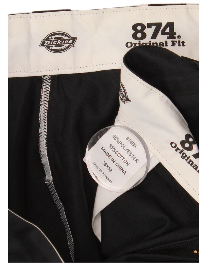 Calça chino reta masculina DICKIES 874 Original Fit W36 L32 preta