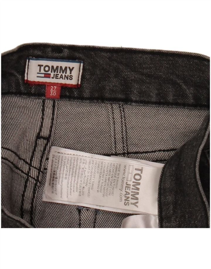 Jeans Tommy Hilfiger feminino cônico W27 L26 algodão preto