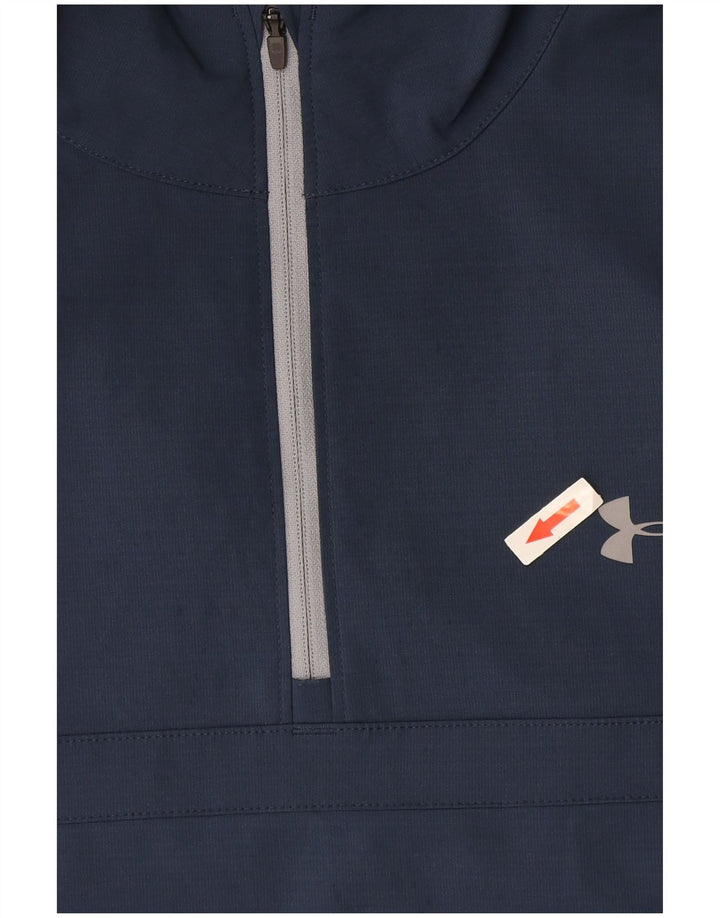 Under Armour Masculino Pulôver Treino Top Jaqueta Grande Poliéster Azul Marinho
