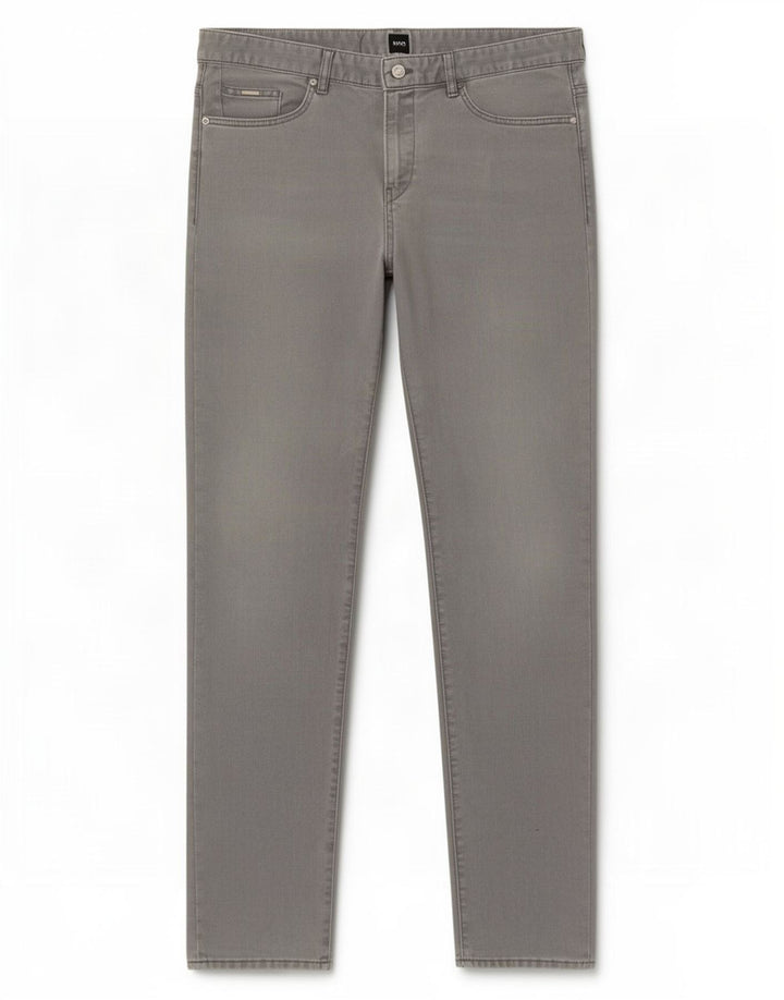 Hugo Boss Mens Straight Jeans W36 L34 Cinza Algodão