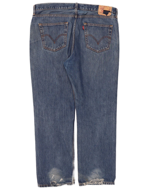 Jeans retos femininos Levi's W40 L30 algodão azul