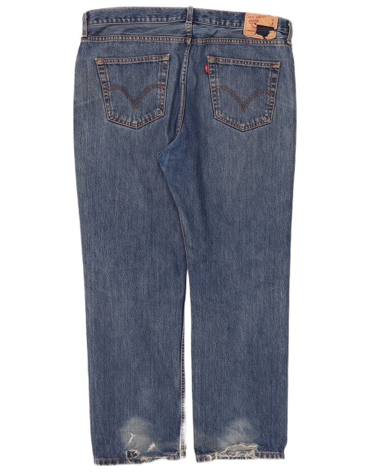 Jeans retos femininos Levi's W40 L30 algodão azul